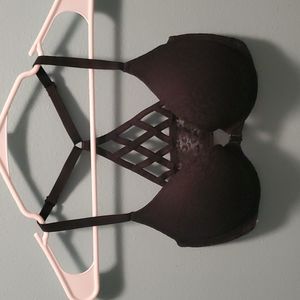 Victoria's Secret PINK push up racer back front clasp bra size 34D